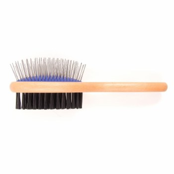 TRIXIE WOODEN DOUBLE SIDED OVAL BRUSH 22CM